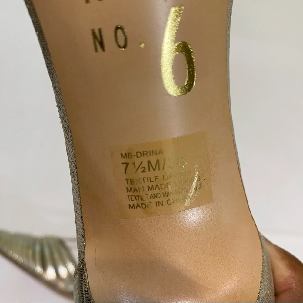 Mix No. 6 Metallic Gold Pointed Heels